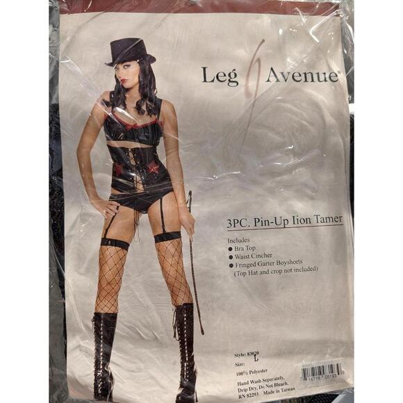 LEG AVENUE NEW Pin up lion tamer sexy Y2K halloween costume Large - Picture 1 of 2